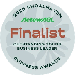2026 Shoalhaven Business Awards Finalist - Outstanding Young Business Leader 2026 Shoalhaven Business Awards Finalist - Outstanding Young Business Leader